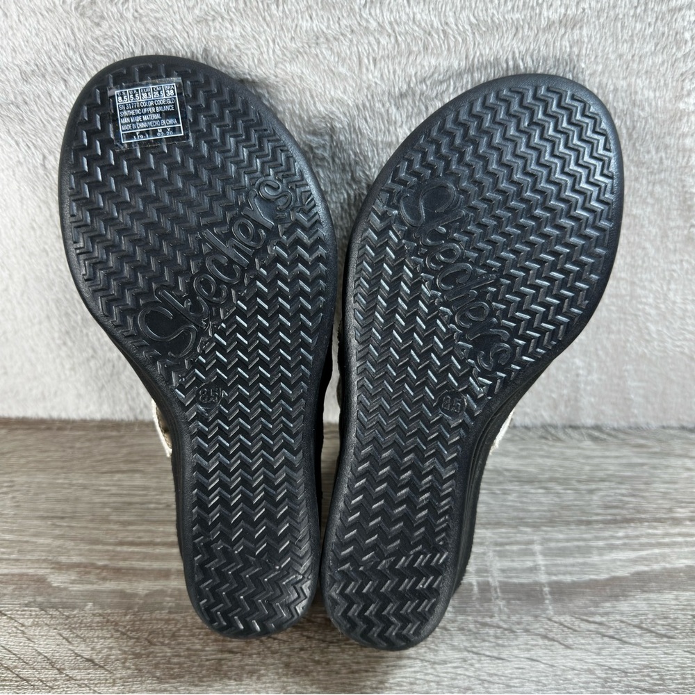 Skechers Black and Gold Women's Sandals - Picture 5 of 6